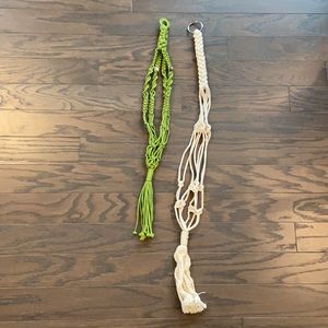 Macrame Plant Holders (2)
